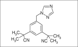 Diagram of the molecular structure of Anastrozole