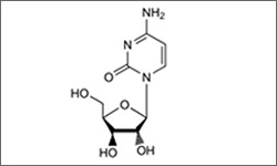 Diagram of the molecular structure of Arabinosylcytosine, Cytarabine
