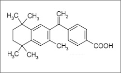 Diagram of the molecular structure of Bexarotene