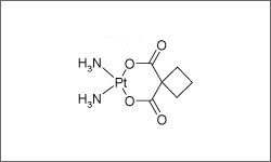 Diagram of the molecular structure of Carboplatin