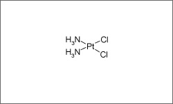 Diagram of the molecular structure of Cisplatin