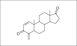 Diagram of the molecular structure of Exemestane