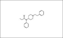 Diagram of the molecular structure of Fentanil, Fentanyl