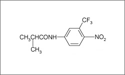 Diagram of the molecular structure of Flutamide