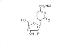 Diagram of the molecular structure of Gemcitabine