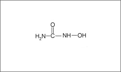 Diagram of the molecular structure of Hydroxyurea