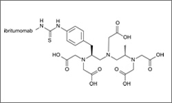 Diagram of the molecular structure of Ibritumomab