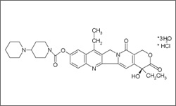 Diagram of the molecular structure of Irinotecan