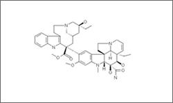 Diagram of the molecular structure of Vindesine