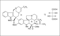 Diagram of the molecular structure of Vinorelbine