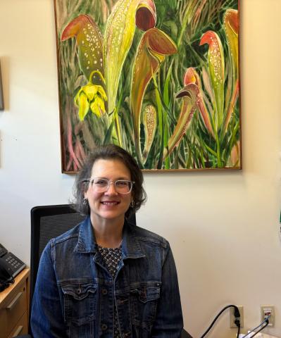Dr. Amy Keagy in her office at University of North Florida in Jacksonville, FL