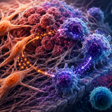 Fight off between fibroblasts, macrophages and cancer
