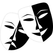 theater happy and sad masks
